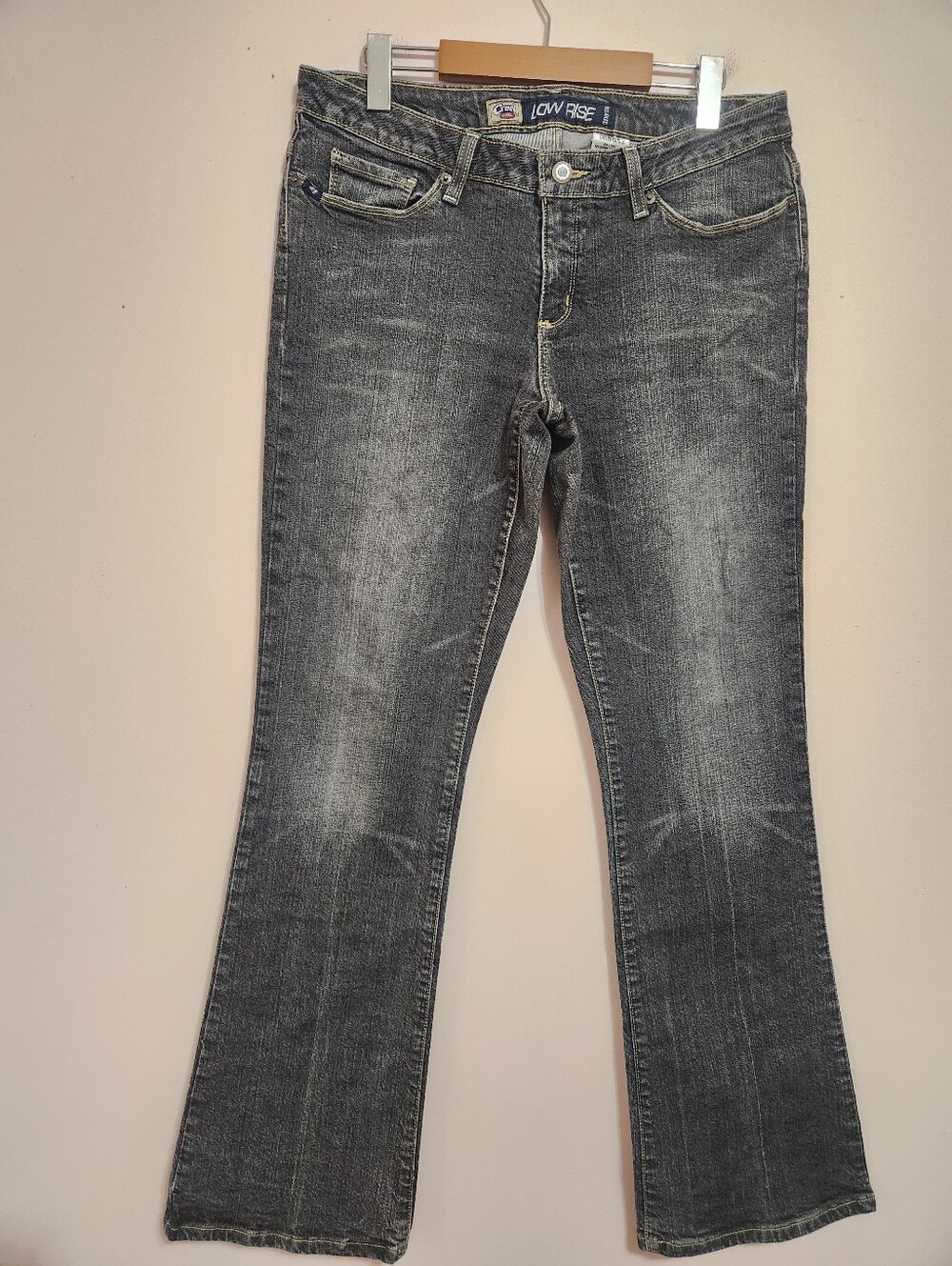 Vintage Y2K Cruel Girl Faded Black Low Rise Relaxed Jeans Western Grunge 11L